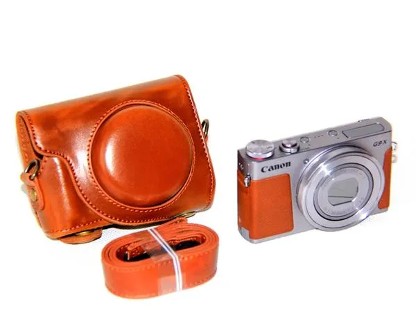 Retro Canon PowerShot G9 X Leather Camera Case