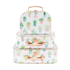 RJB Stone Pastel Cactus Suitcase