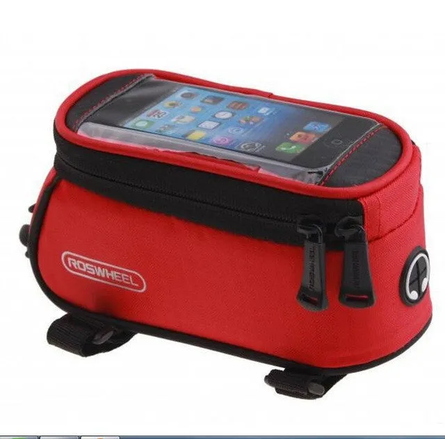 ROSWHEEL BICYCLE BAGS CYCLING BIKE FRAME IPHONE BAGS HOLDER PANNIER MOBILE PHONE BAG CASE POUCH