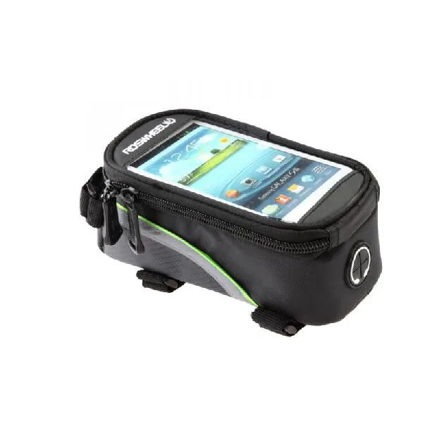 ROSWHEEL BICYCLE BAGS CYCLING BIKE FRAME IPHONE BAGS HOLDER PANNIER MOBILE PHONE BAG CASE POUCH