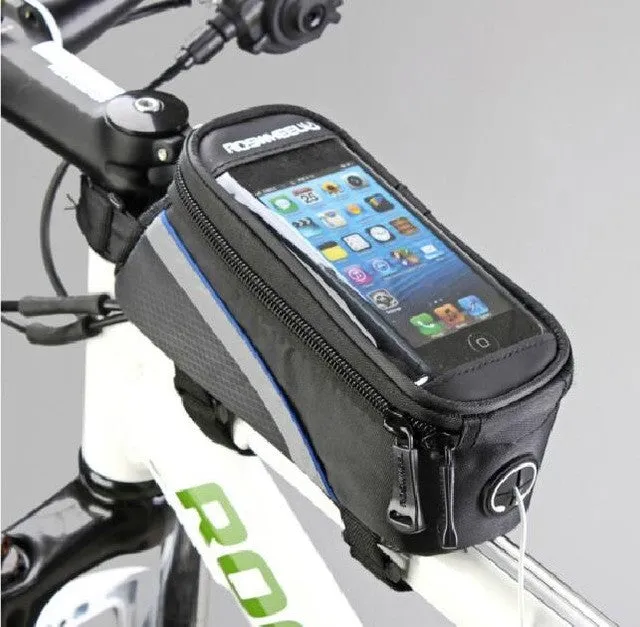 ROSWHEEL BICYCLE BAGS CYCLING BIKE FRAME IPHONE BAGS HOLDER PANNIER MOBILE PHONE BAG CASE POUCH