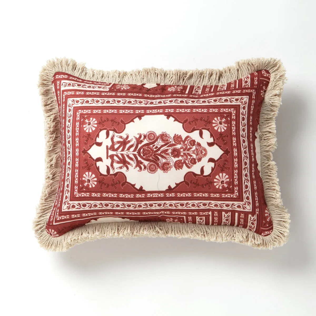 RUBY Red Throw Pillow