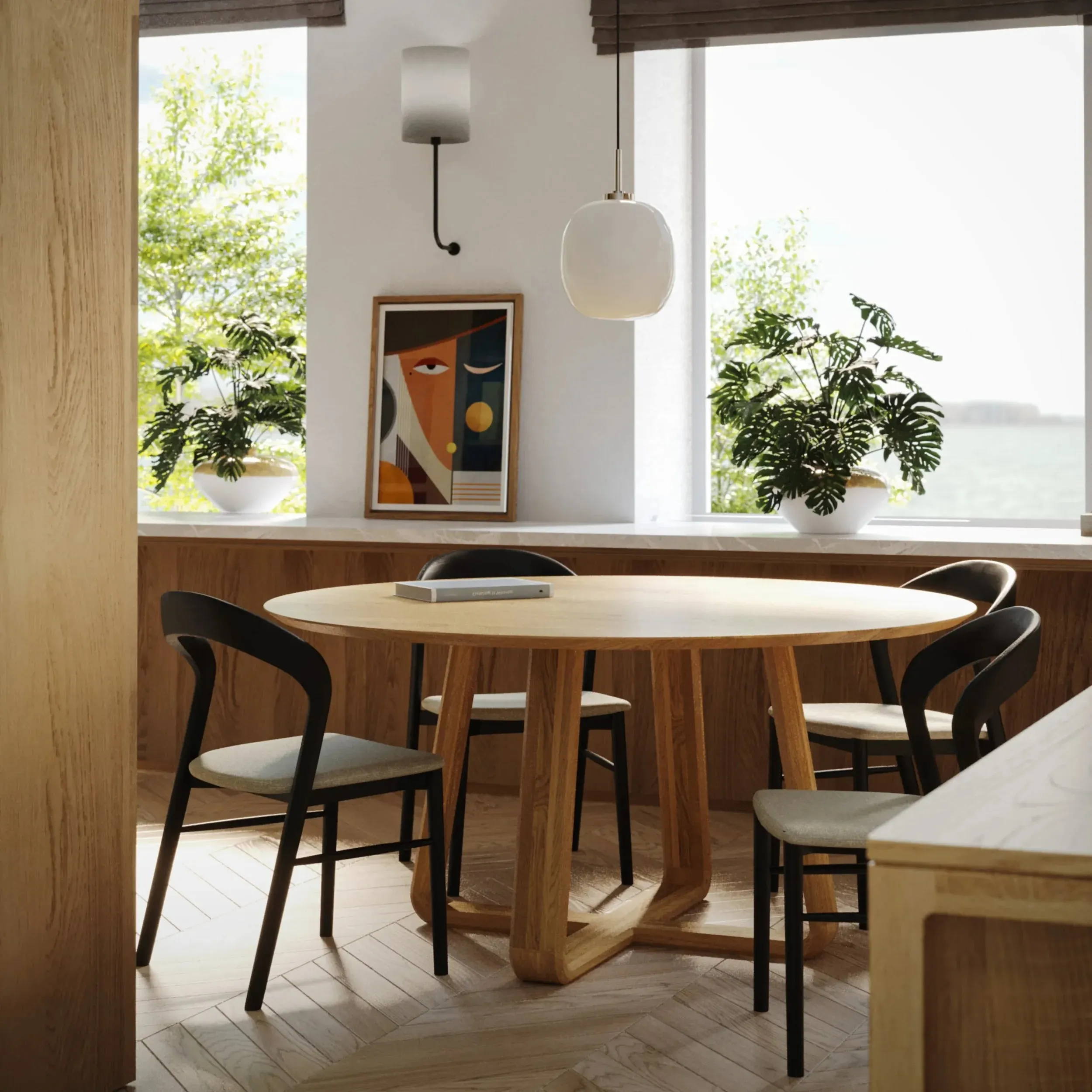 Russo Round Dining Table 160cm - Oak