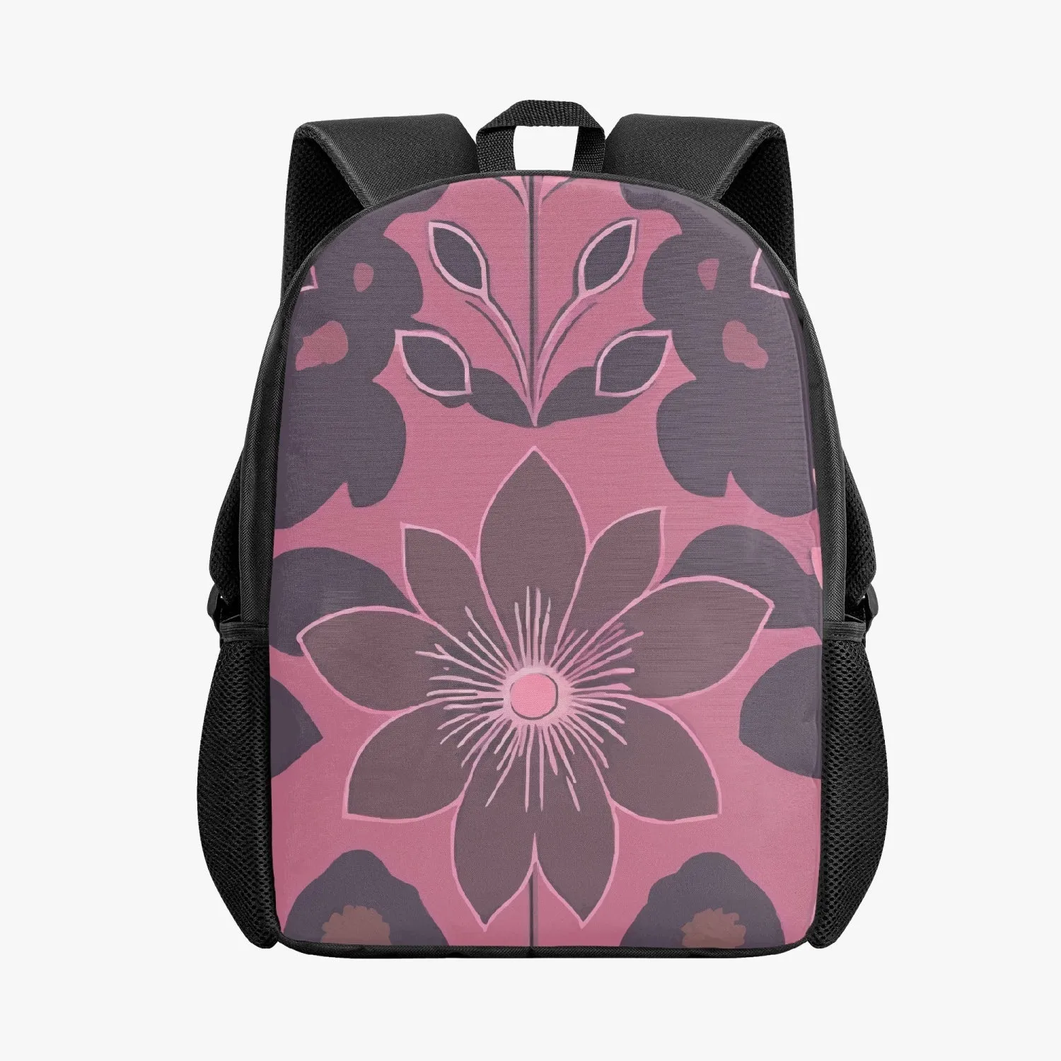 Sac à dos d'école pour enfant "Motif fleur mauve" (201)