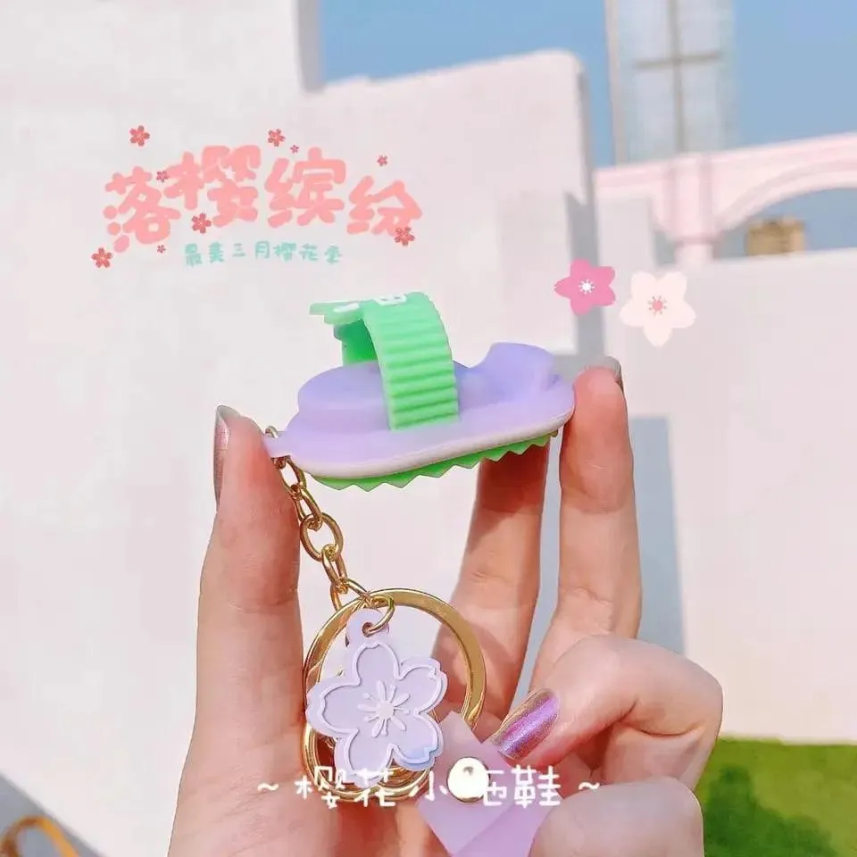 SAKURA SLIPPER KEYCHAIN