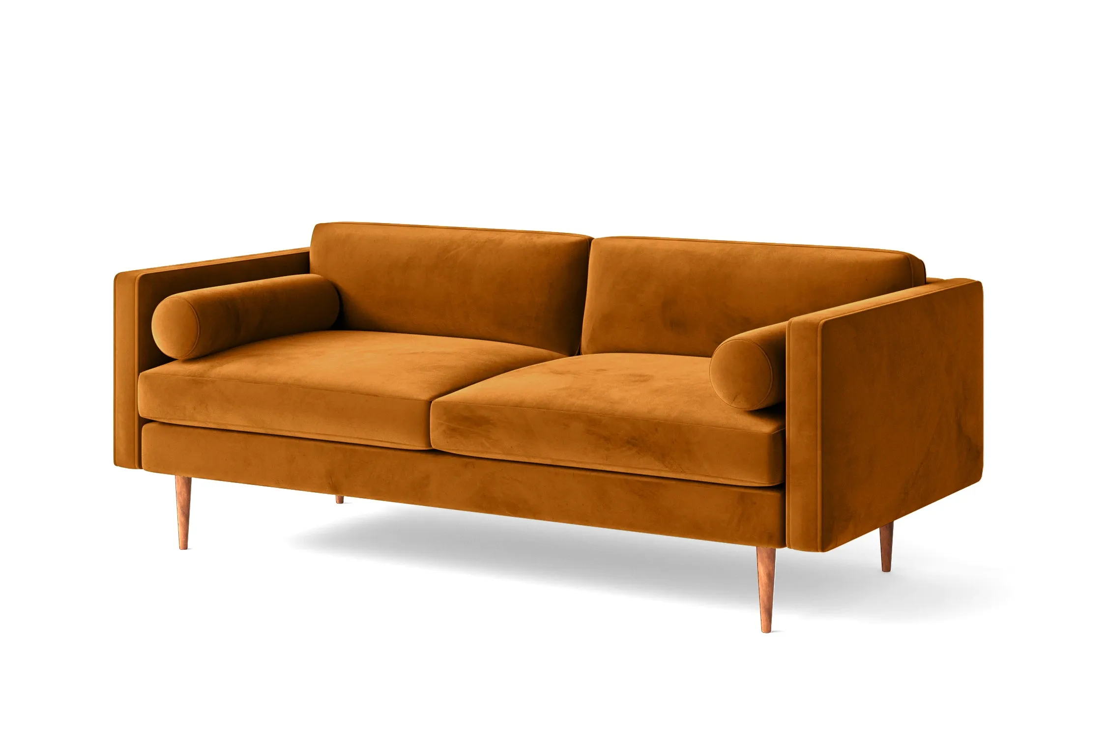 Salerno 2 Seater Sofa Gold Velvet