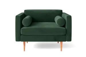 Salerno Armchair Green Velvet