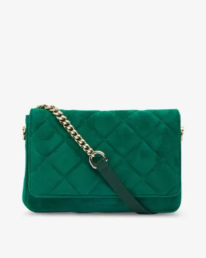 Sarah Crossbody - Emerald Suede