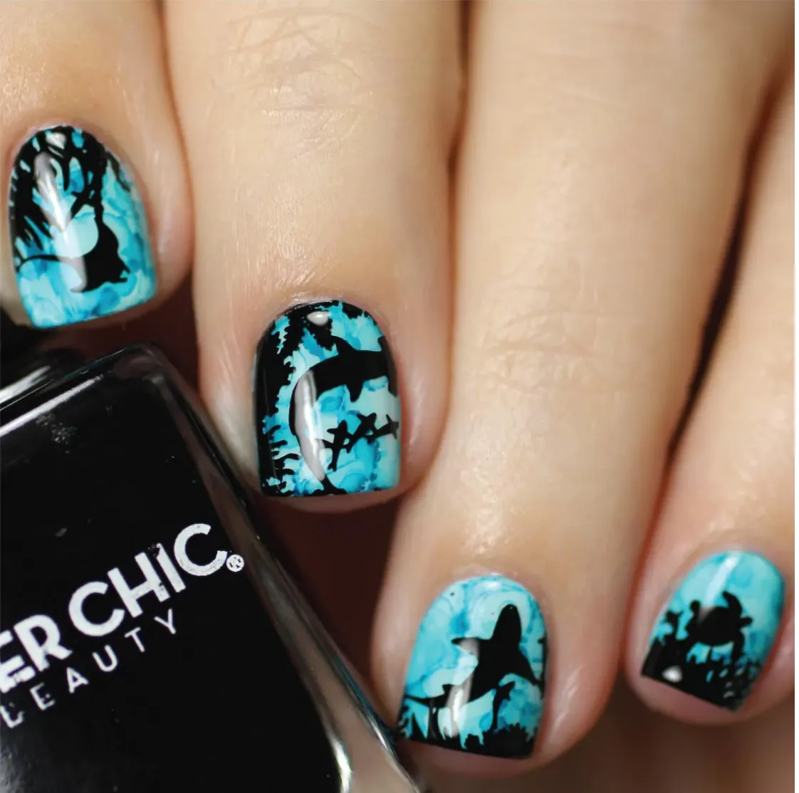 Seas The Day - Uber Chic Nail Stamping Plate