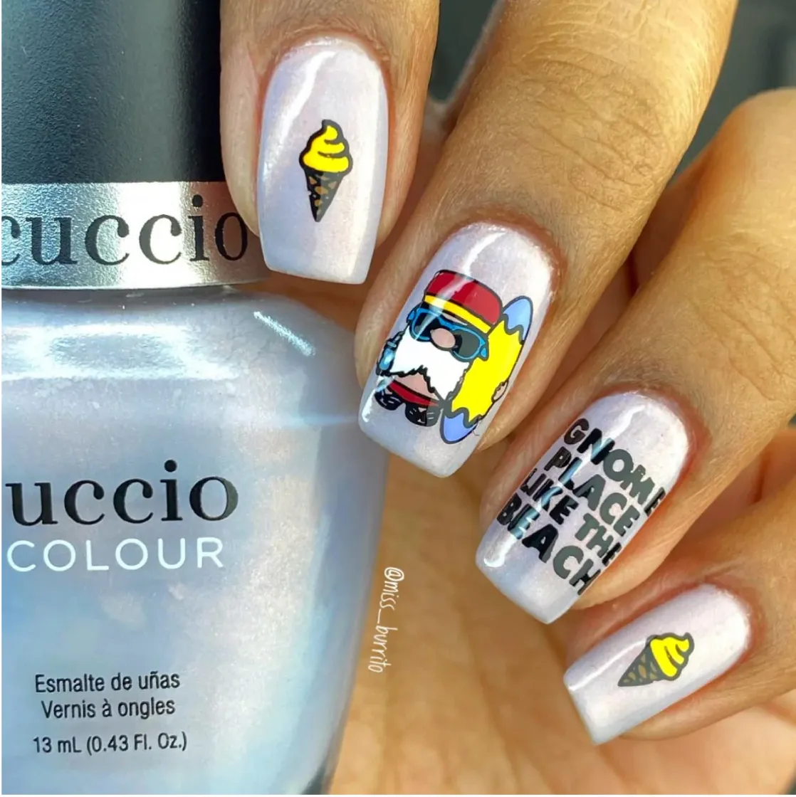 Seas The Day - Uber Chic Nail Stamping Plate