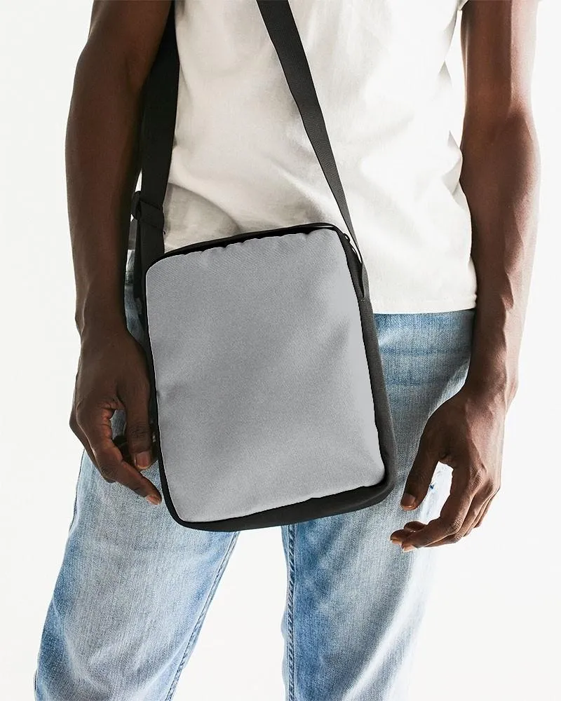 Shaded Pale Gray Messenger Pouch | C0M0Y0K30