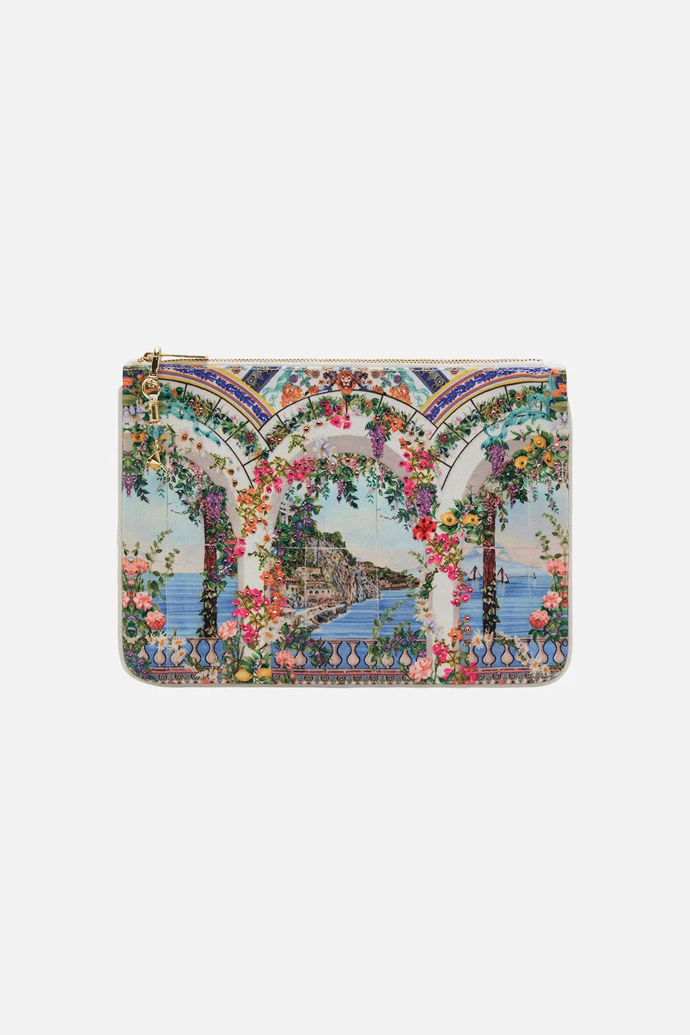 SMALL CANVAS CLUTCH AMALFI AMORE