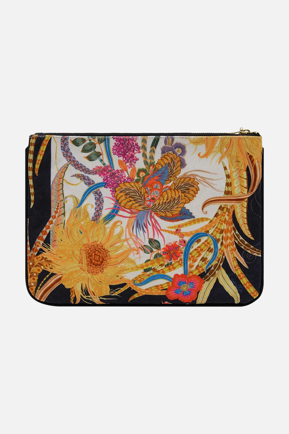 SMALL CANVAS CLUTCH SUNFLOWERS ON MY MIND