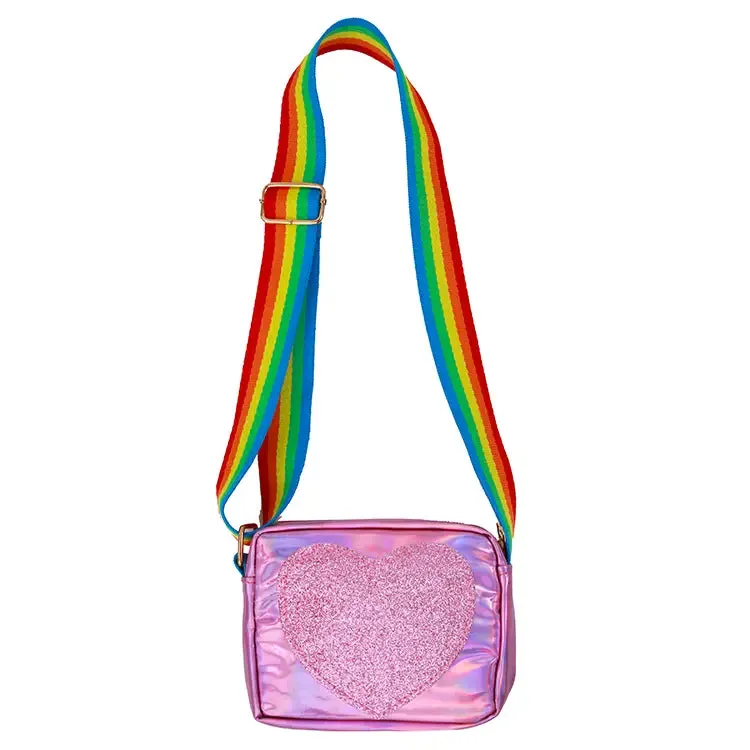 Sparkle Sisters Girls Heart Crossbody Bag - Multiple Colors