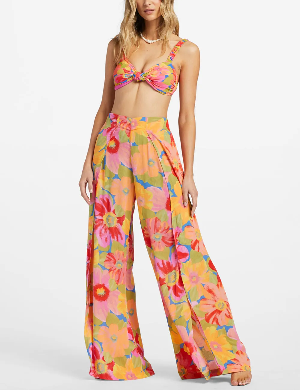 Split Spirit Floral Pants