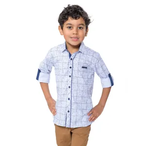 Square Shadow Boys Cotton Shirt