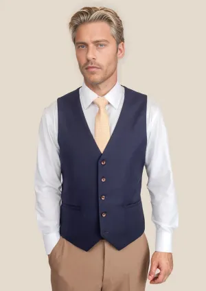 Stratos Blue Sharkskin Vest