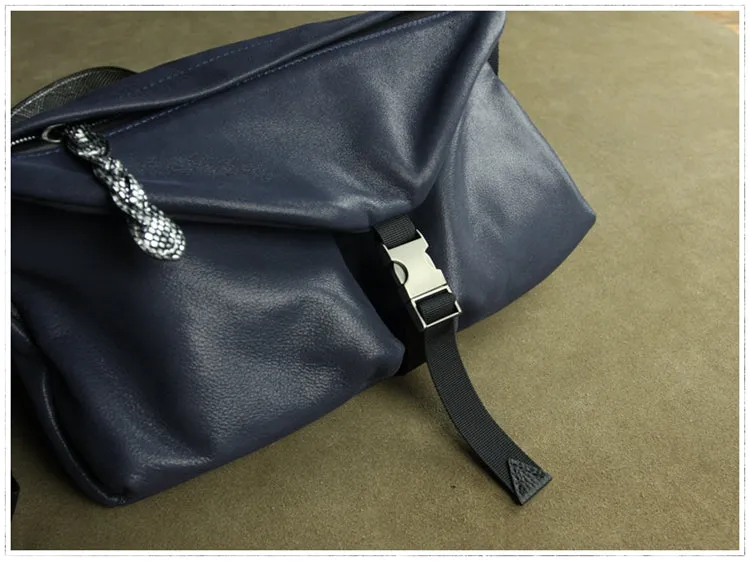 Stylish Men Coffee Leather Shoulder Purse Side Bag Leather Messenger Bag for Men