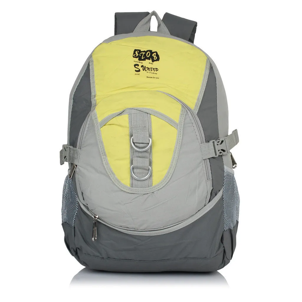 Suntop A90 22 L Backpack(Grey and Yellow)