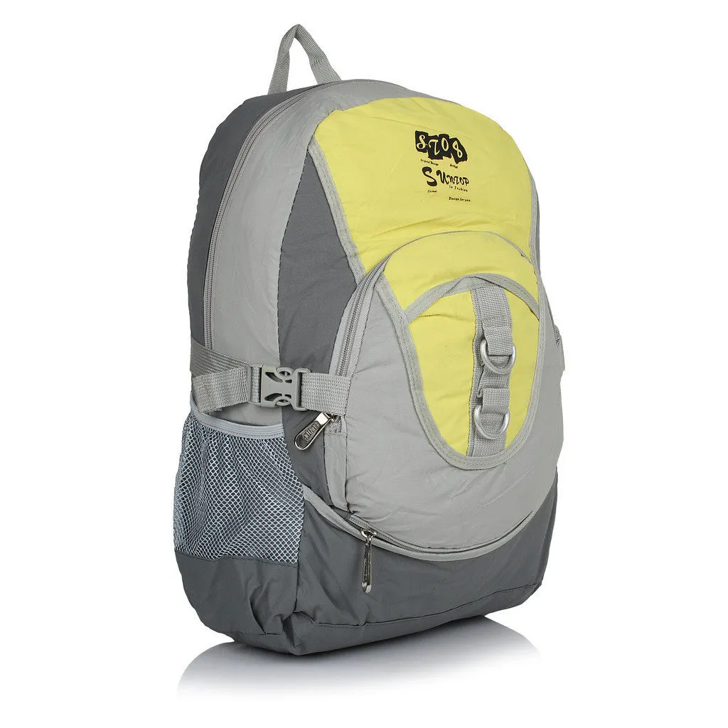 Suntop A90 22 L Backpack(Grey and Yellow)