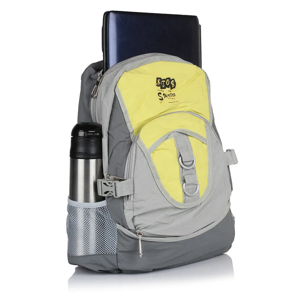 Suntop A90 22 L Backpack(Grey and Yellow)