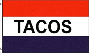 Tacos Polyester Flag Banner Sign