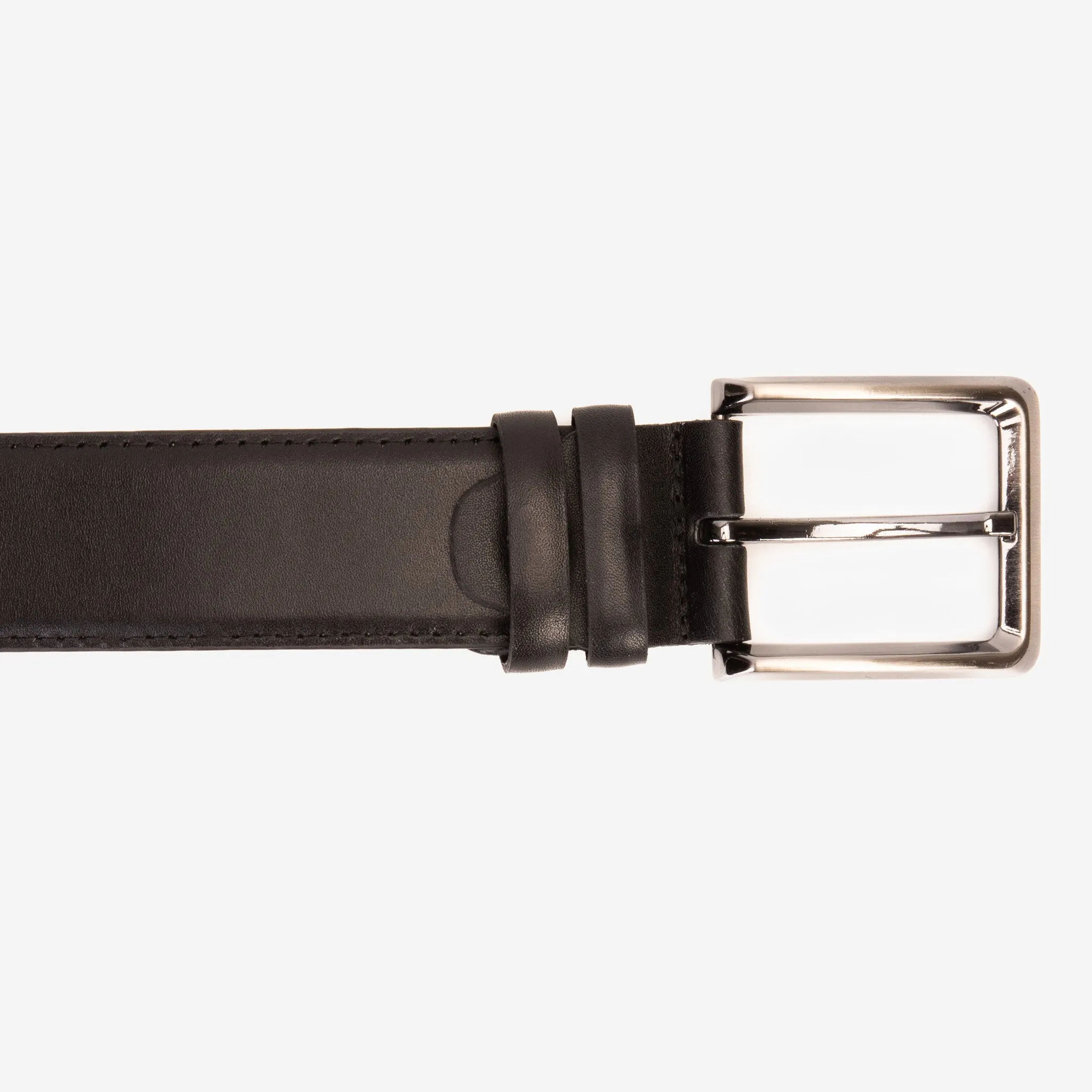 The Bogota Black Calfskin Belt