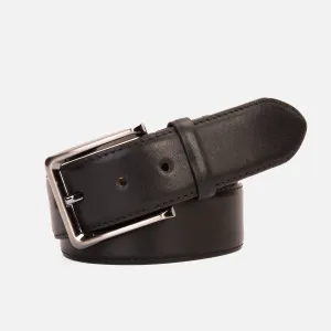 The Bogota Black Calfskin Belt