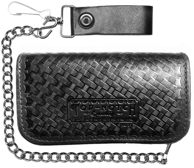 The OLD TIME Embossed Wallet - Black