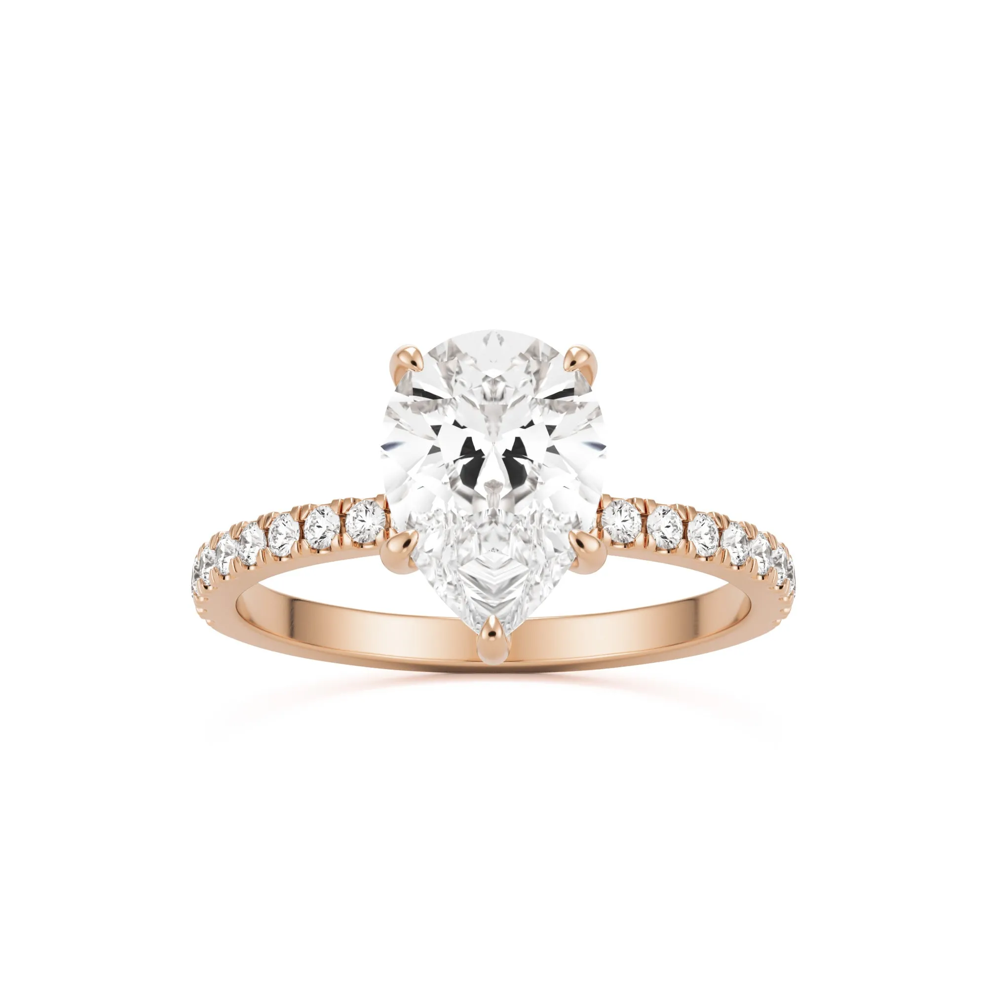 The Pear Hidden Halo Pavé