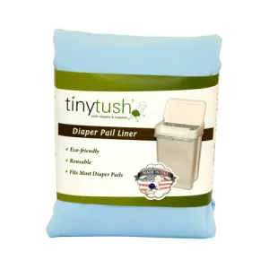 Tiny Tush Pail Liner- Aqua Blue