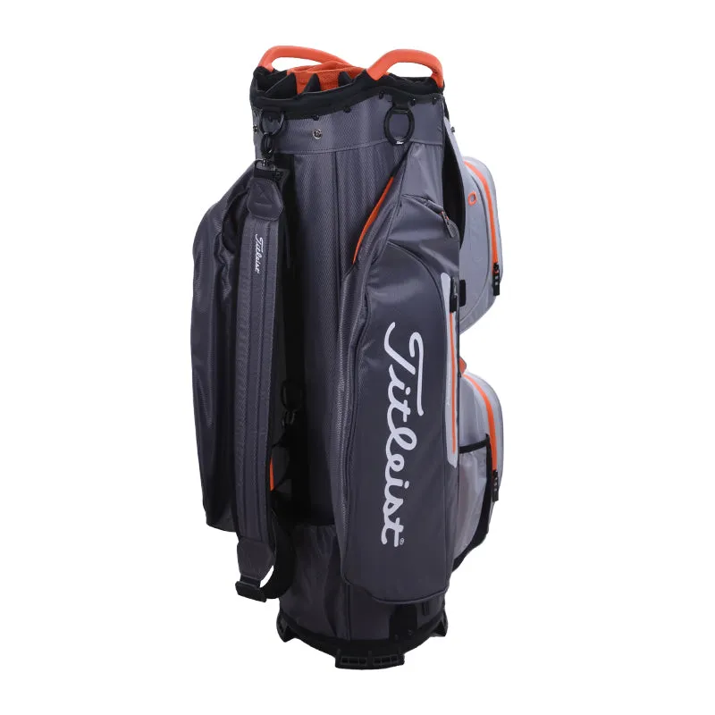 TITLEIST Cart 15 StaDry Cart Bag (Graphite/Grey/Flame)