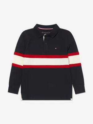 Tommy Hilfiger Boys Long Sleeve Colourblock Polo Shirt