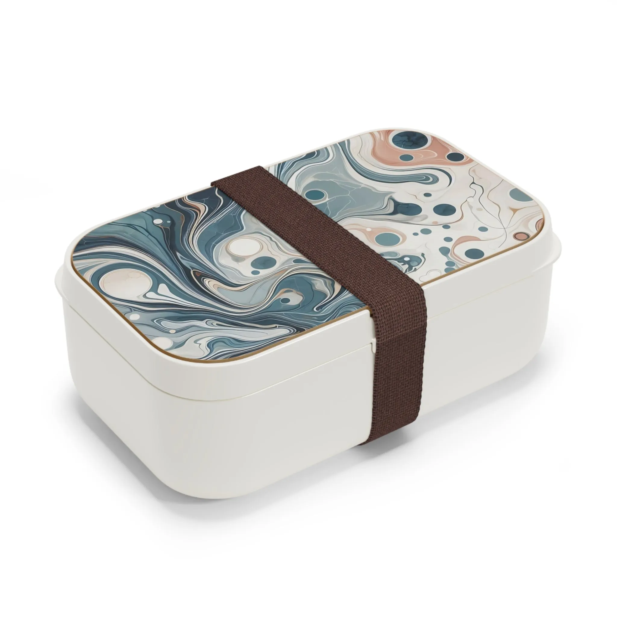 Traditional marbling art in pastel tones Bento Lunch Box