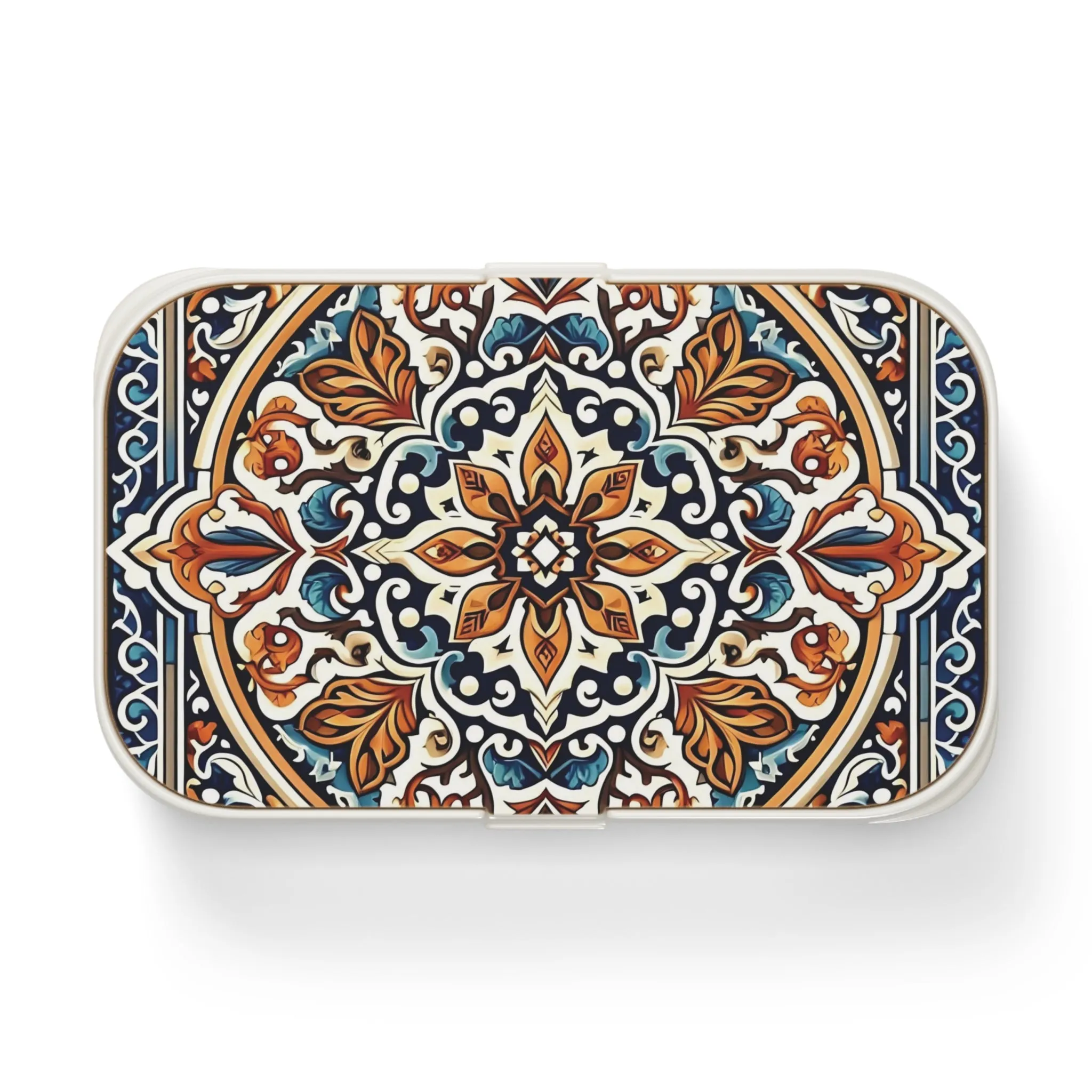 Traditional tile art watercolour effect Bento Lunch Box