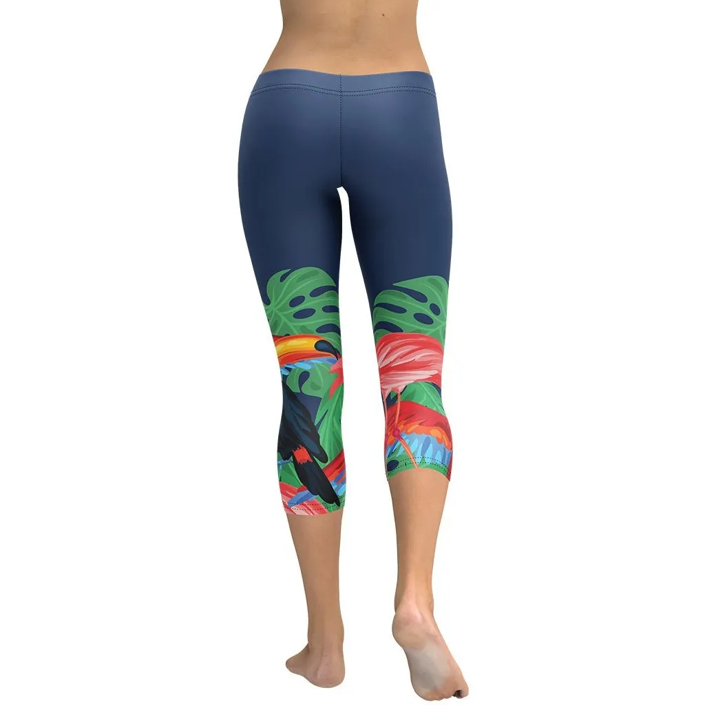 Tropical Birds Capris