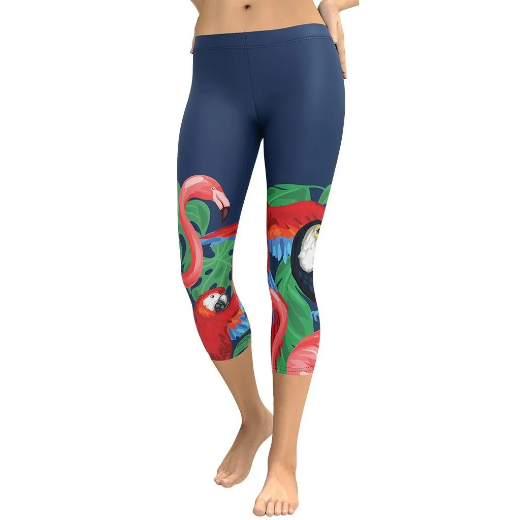 Tropical Birds Capris