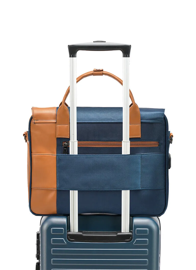 Urbix | Blue | Premium Laptop Messenger Bag