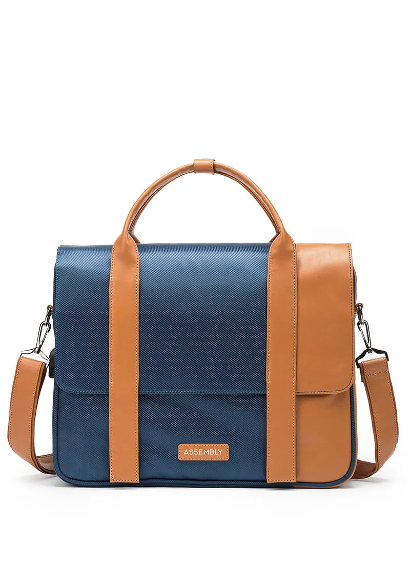 Urbix | Blue | Premium Laptop Messenger Bag