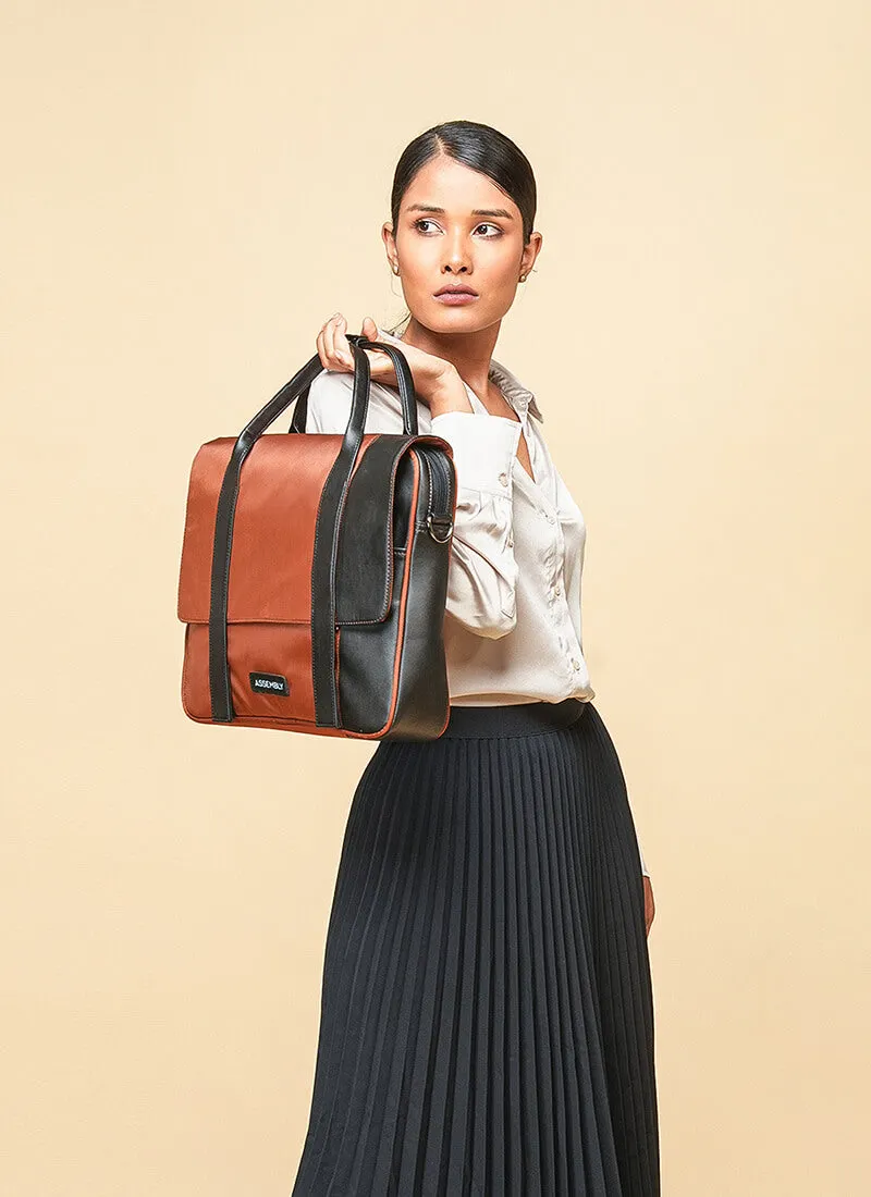 Urbix | Rust | Premium Laptop Messenger Bag