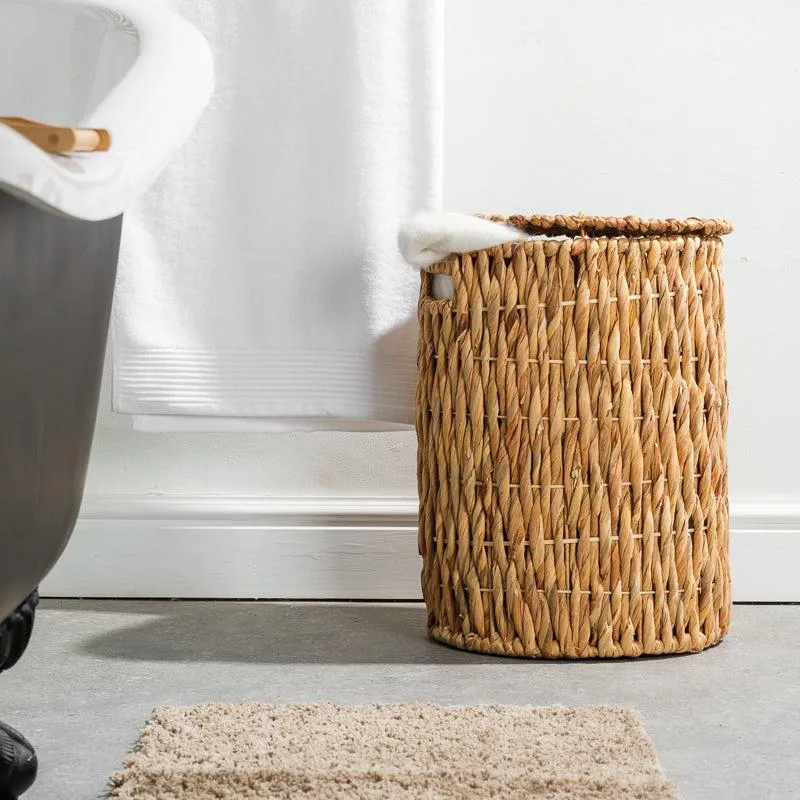 Vietnamese Laundry Hamper with Lid - Round