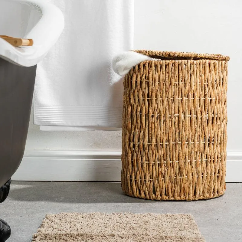 Vietnamese Laundry Hamper with Lid - Round