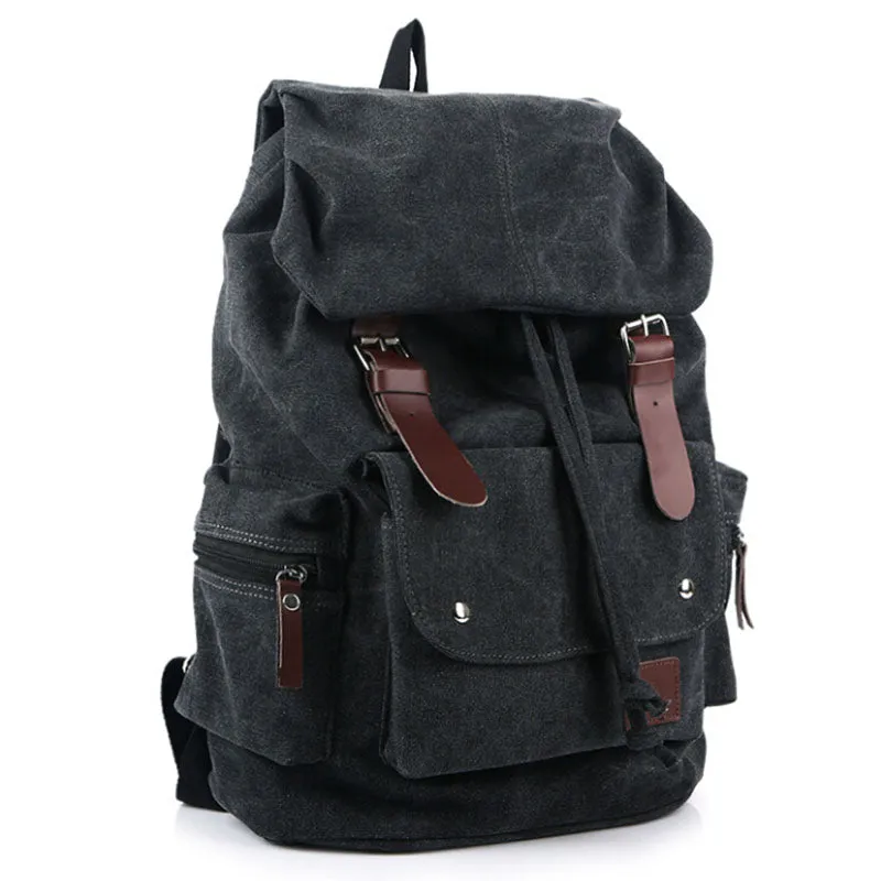 Vintage Canvas Traveler School Backpack