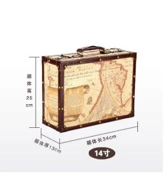 Vintage Map Travel Suitcases