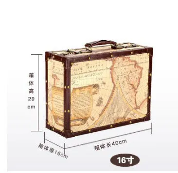 Vintage Map Travel Suitcases