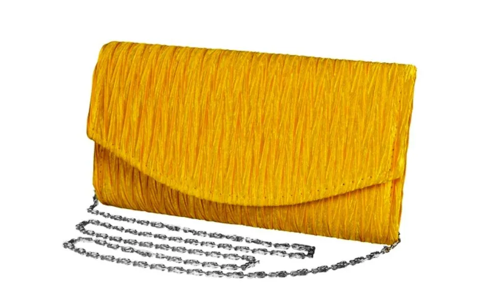 Vintage Satin Pleated Handbag Clutch