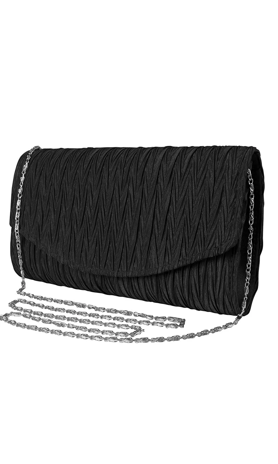 Vintage Satin Pleated Handbag Clutch