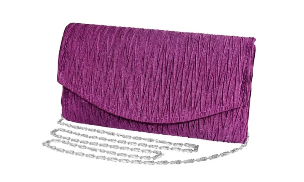 Vintage Satin Pleated Handbag Clutch