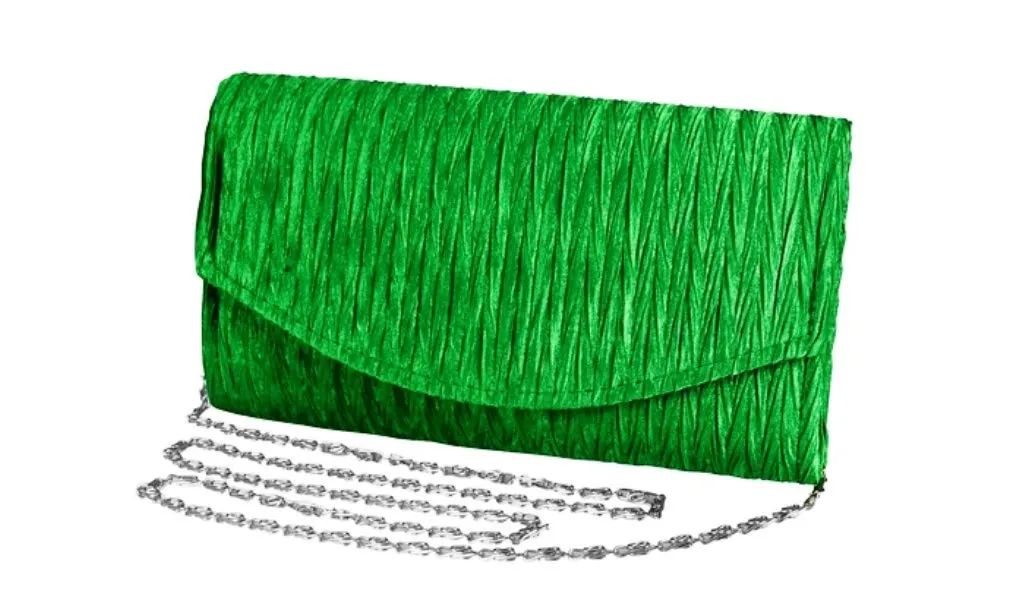 Vintage Satin Pleated Handbag Clutch