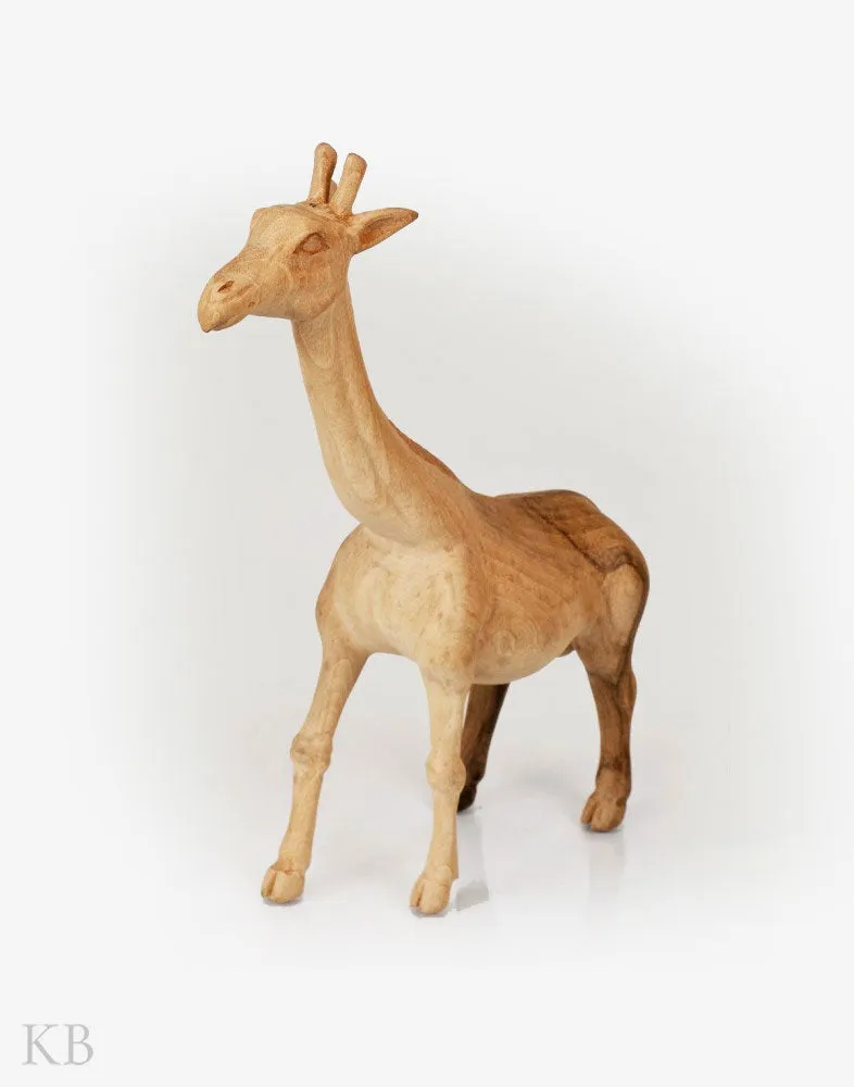 Walnut Wood Handmade Decorative Giraffe